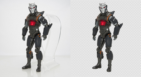 Background removal for Transparent Object