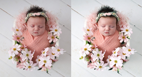 Newborn Baby Photo Retouching