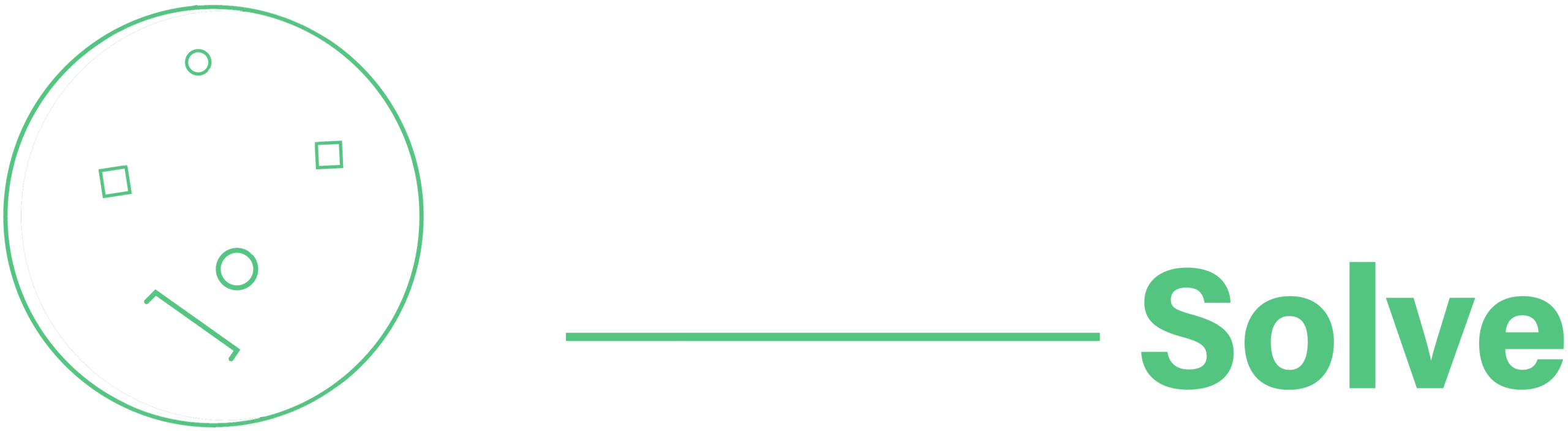 Clipping Path Solve Logo White